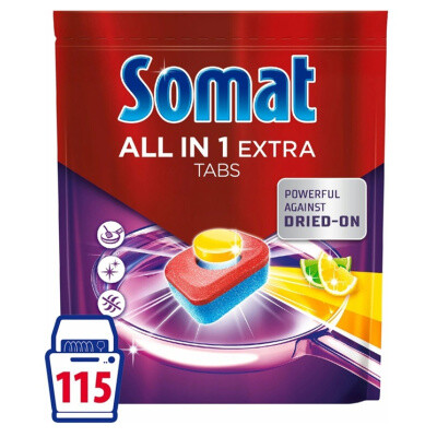 Somat All In 1 Extra Lemon XXXL tablety do myčky 115 kusů