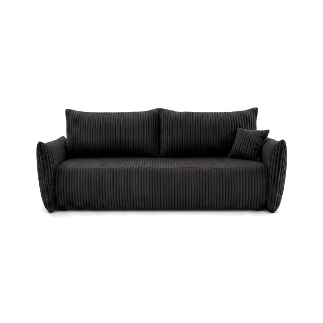 Dvoumístná pohovka MELIO Tilia rozkládací, černá