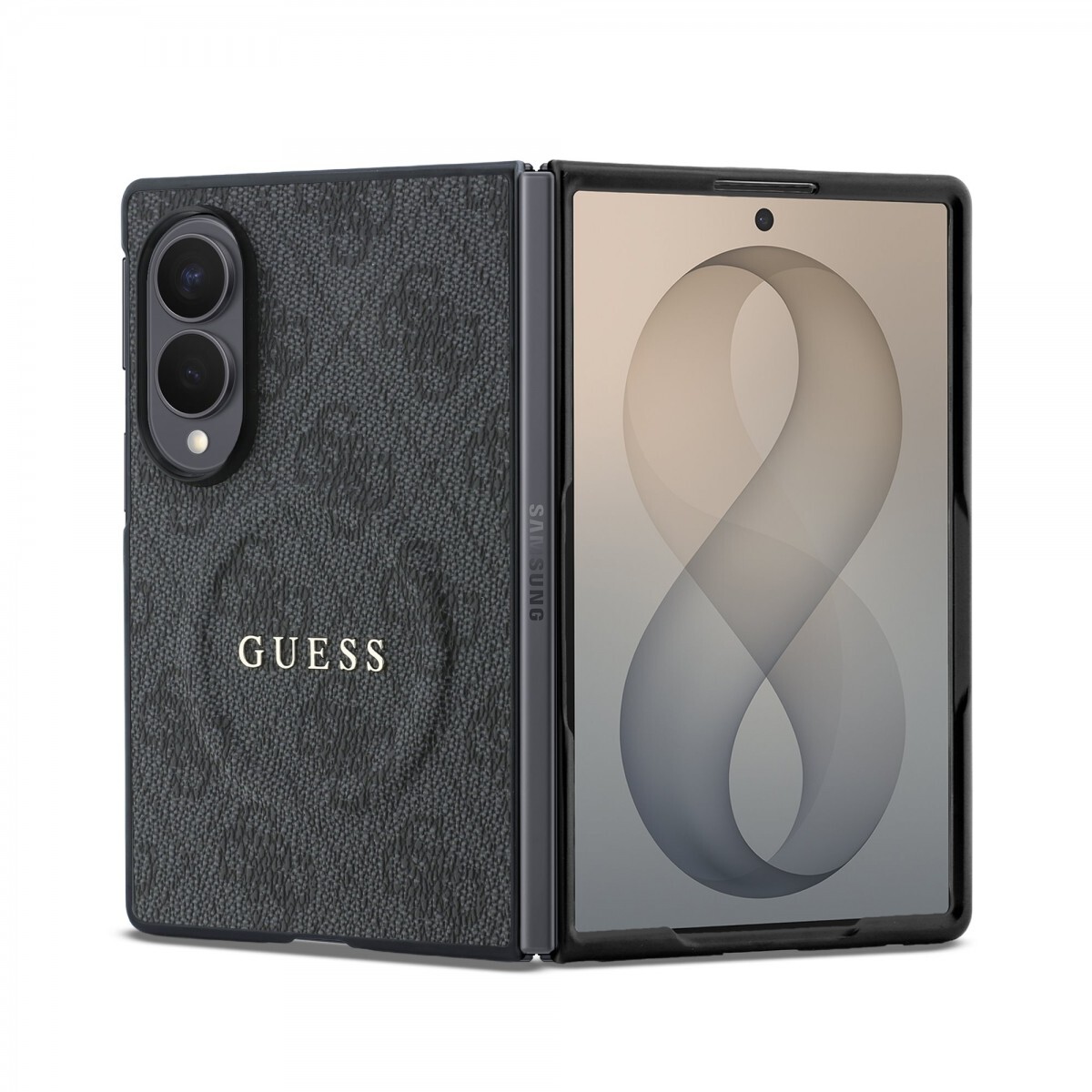 Kryt Guess PU Leather 4G Magnetic pro Samsung Galaxy Z Fold 8 černý