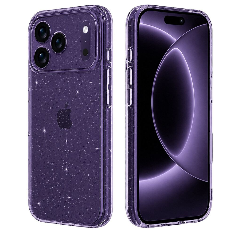 Kryt Techsuit SparkleSkin Series pro iPhone 18 Pro / iPhone 17 Pro čirý
