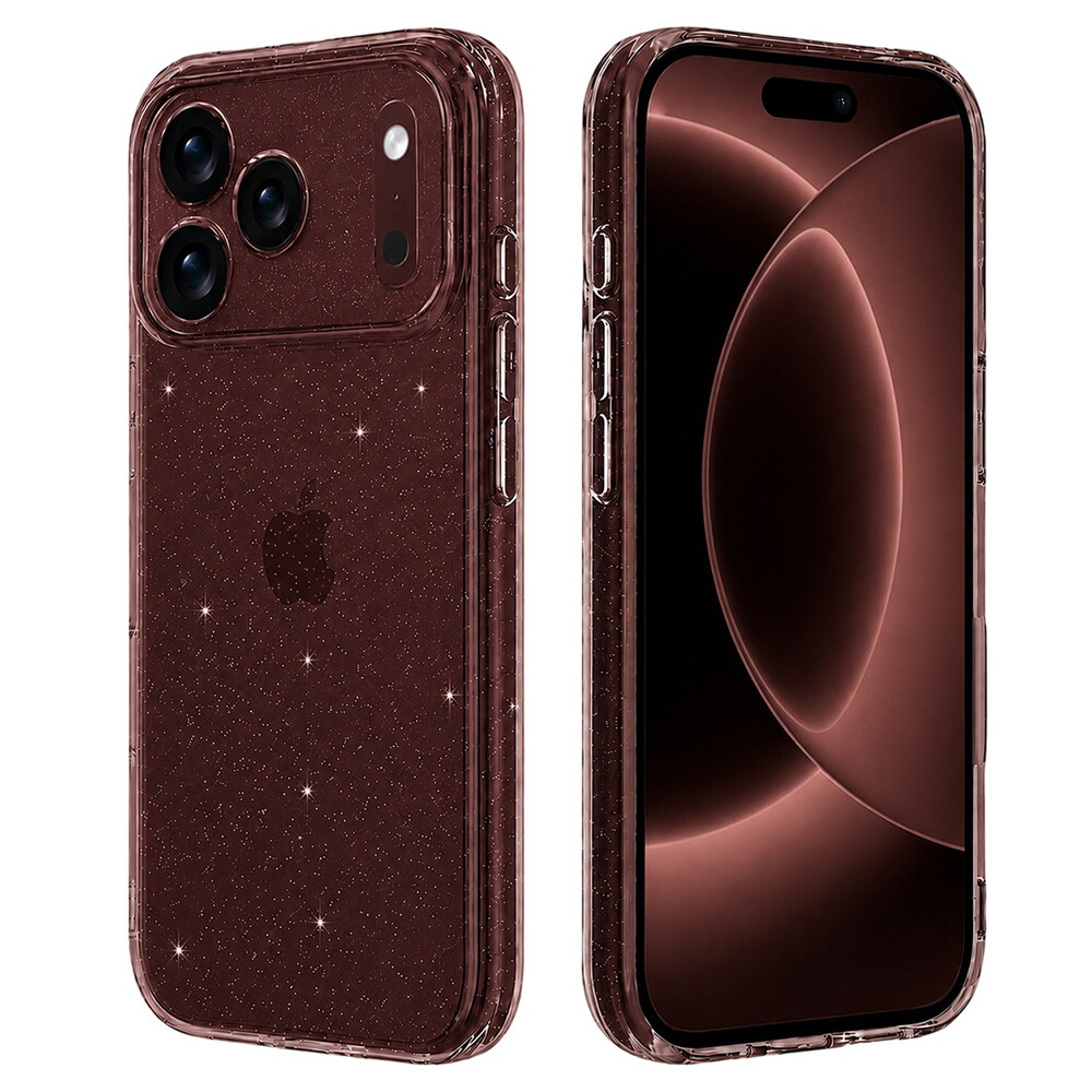 Kryt Techsuit SparkleSkin Series pro iPhone 18 Pro Max / iPhone 17 Pro Max čirý