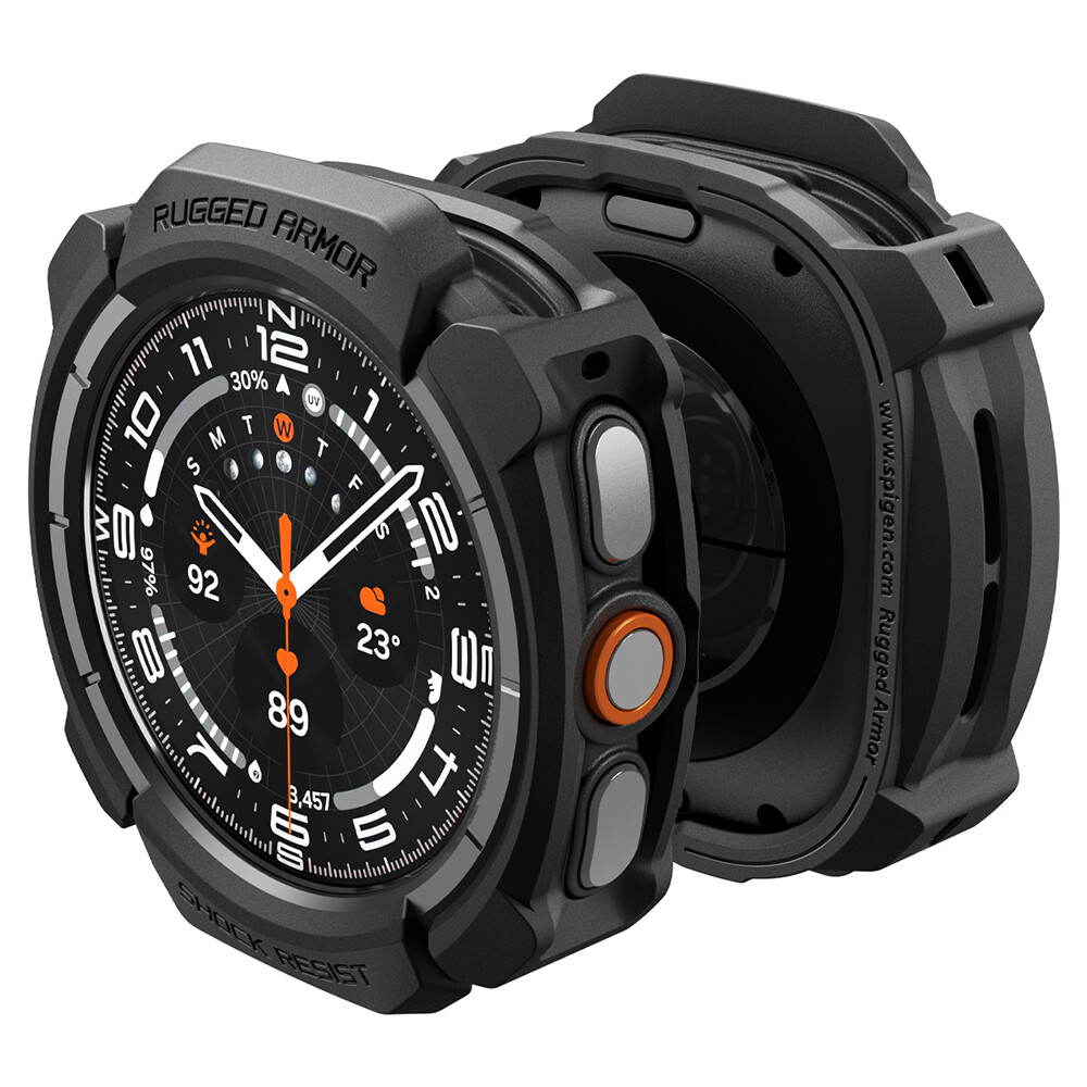 Kryt Spigen Rugged Armor pro Samsung Galaxy Watch Ultra 2 matně černý
