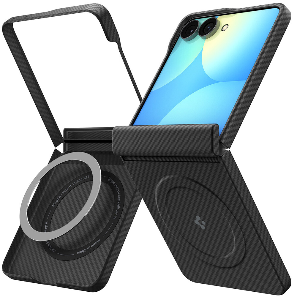 Kryt Spigen Air Skin Aramid MagFit pro Samsung Galaxy Z Flip8 černý