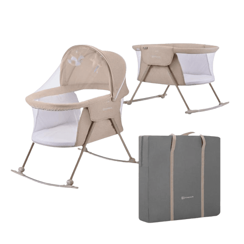 KINDERKRAFT Postýlka dětská 3v1 Lovi Beige
