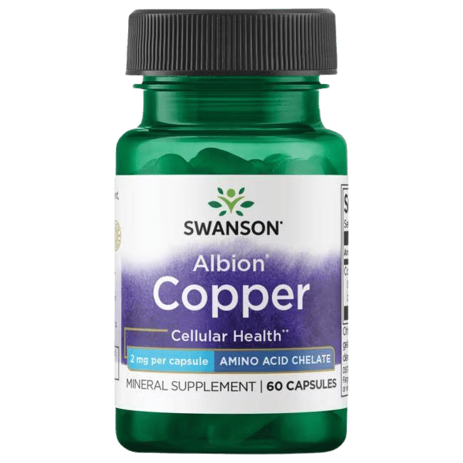 SWANSON Albion Copper 2mg 60 kapslí