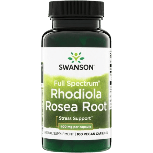 SWANSON Full Spectrum Rhodiola Rosea Root 400mg, 100 kapslí