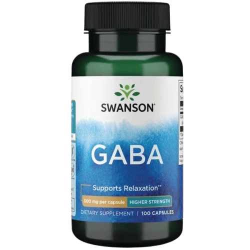 SWANSON Gaba 500mg, 100 kapslí