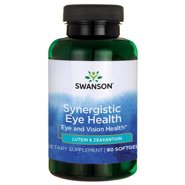 SWANSON Synergistic Eye Health - Lutein & Zeaxanthin 60 kapslí