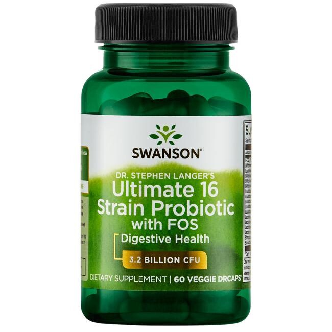 SWANSON Ultimate 16 Probiotických kmenů 60 kapslí