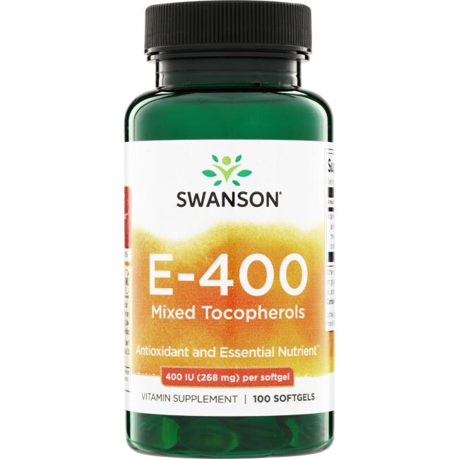 SWANSON Vitamin E 400 IU 100 kapslí