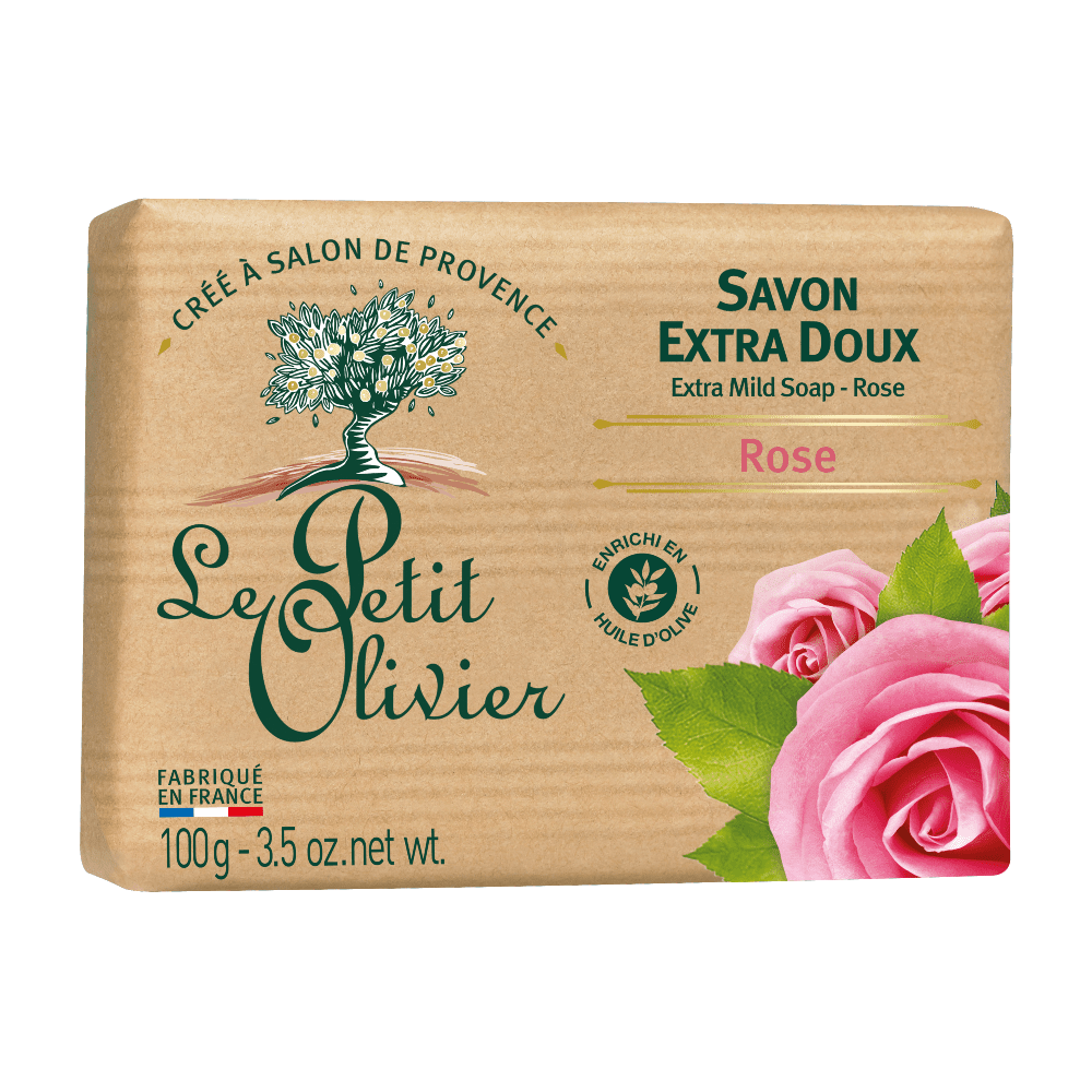 LE PETIT OLIVIER Extra jemné mýdlo Růže 100 g