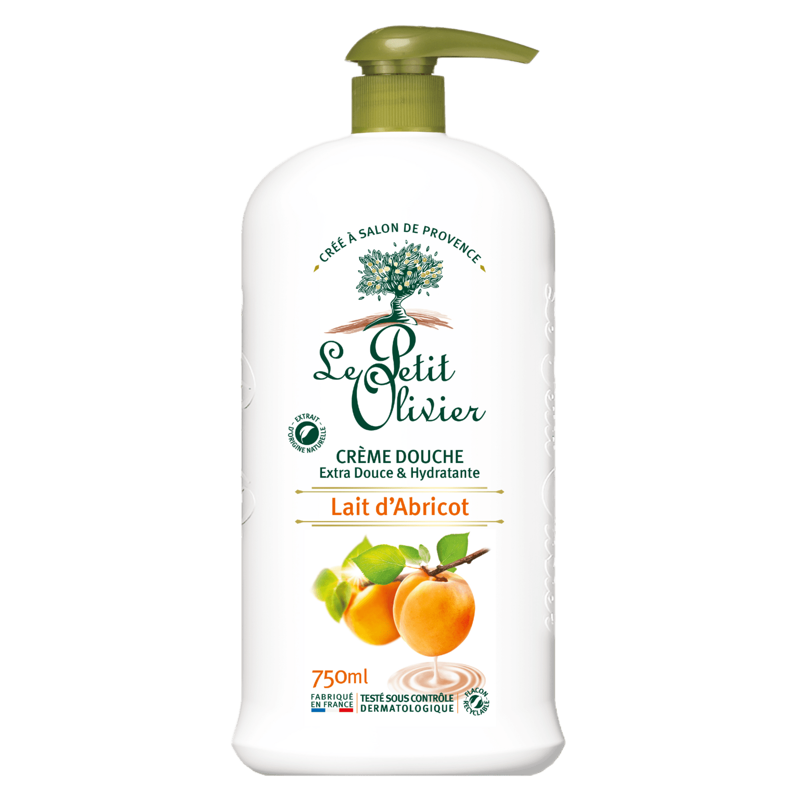 LE PETIT OLIVIER Sprchový krém Meruňkové mléko 750 ml