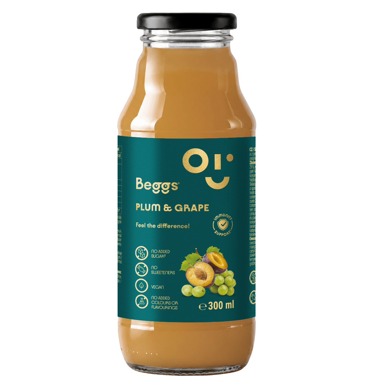 BEGGS Nápoj hroznové víno & švestka 300 ml