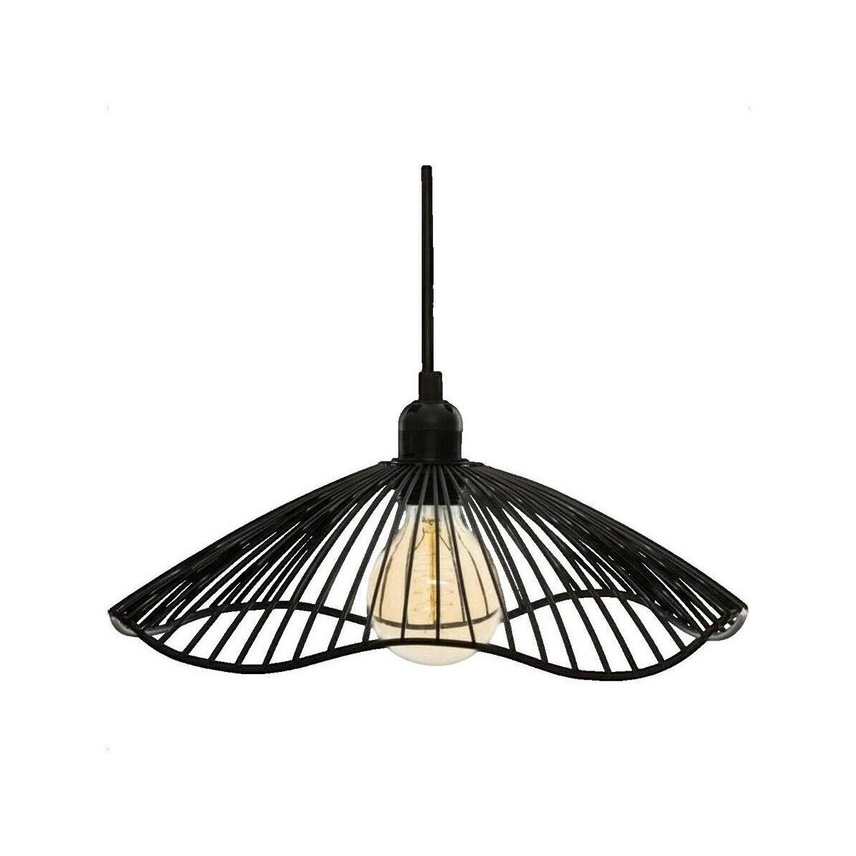 Atmosphera Lampe suspendue Galt noir Černá