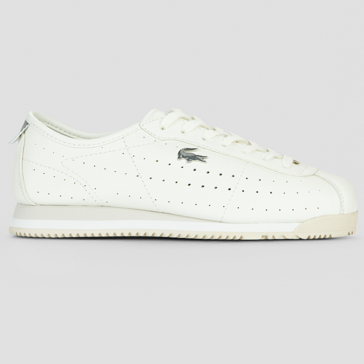 Lacoste  CLUB LOW SILVER   CREAM  Bílá