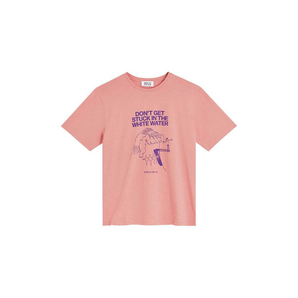 Bask In The Sun  Waves Tee Pink  ruznobarevne
