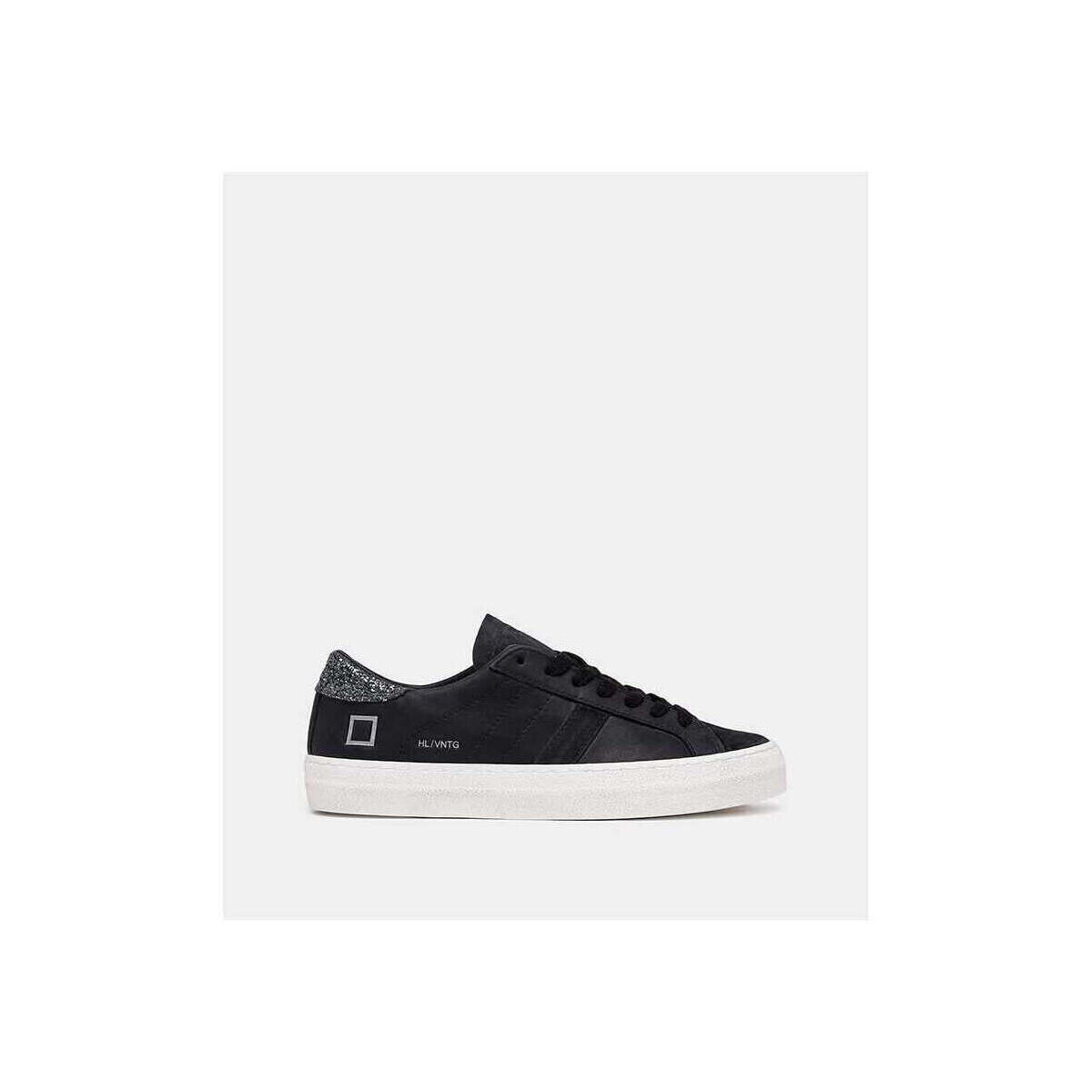 D.A.T.E.  D.A.T.E. Hill Low Vintage Calf Black  ruznobarevne
