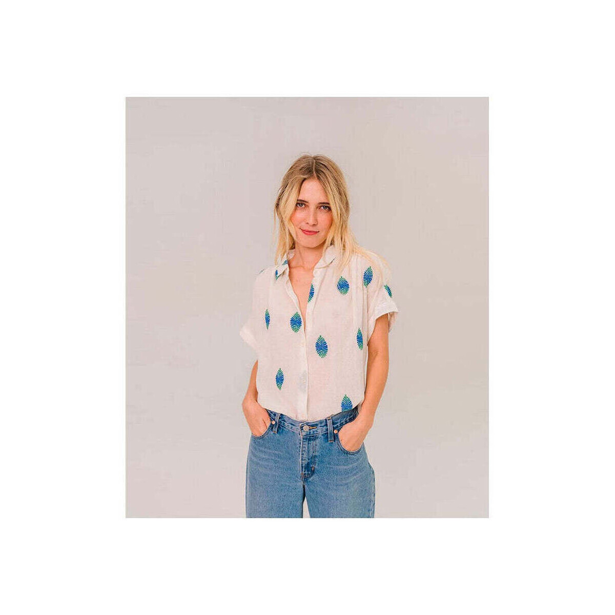 Sacrécoeur  Louisa Shirt White  ruznobarevne