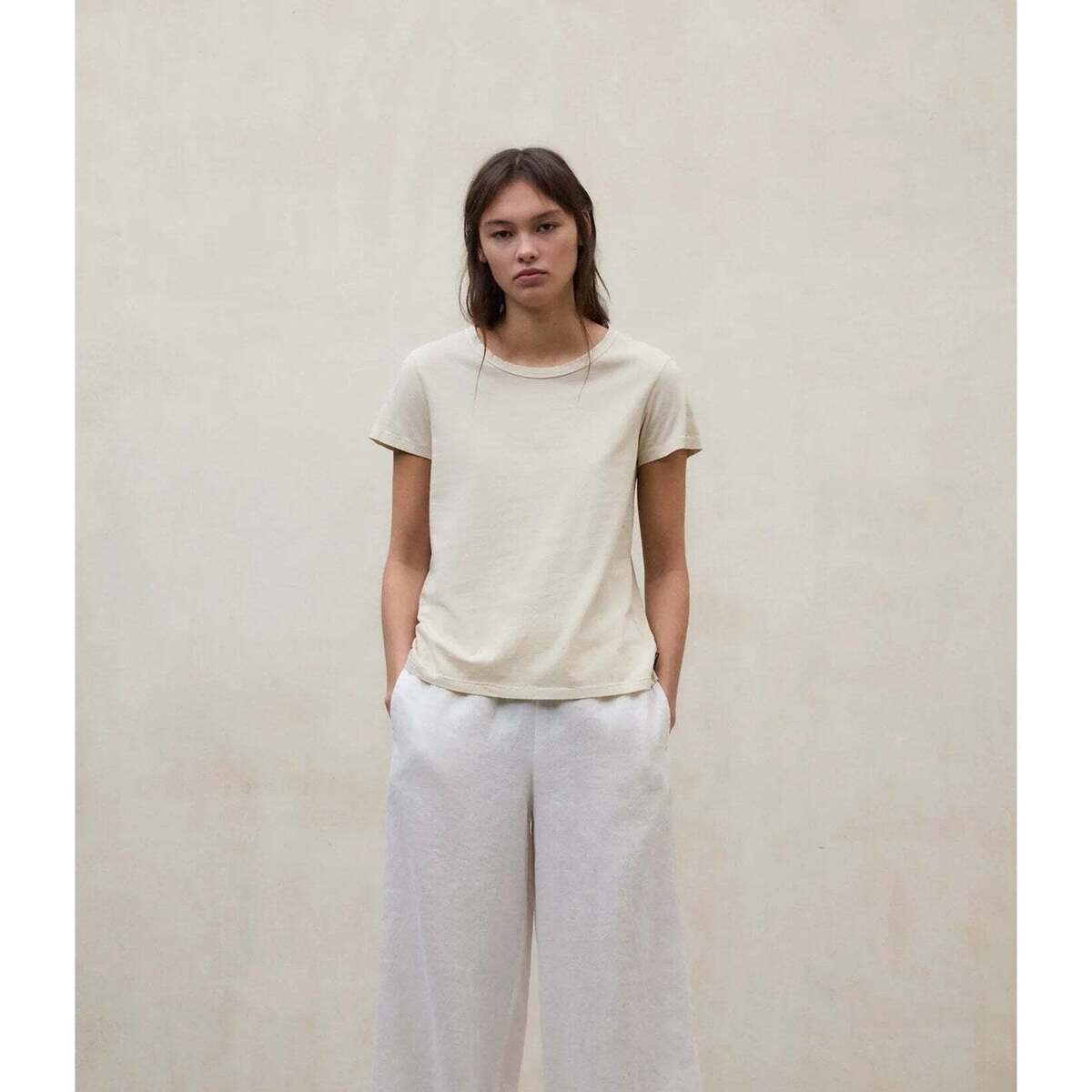 Ecoalf  Keile T-Shirt Ecru  Béžová