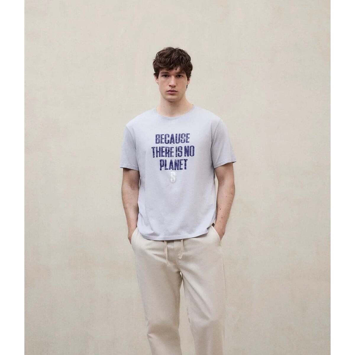 Ecoalf  Min T-Shirt Gris Planet B  ruznobarevne