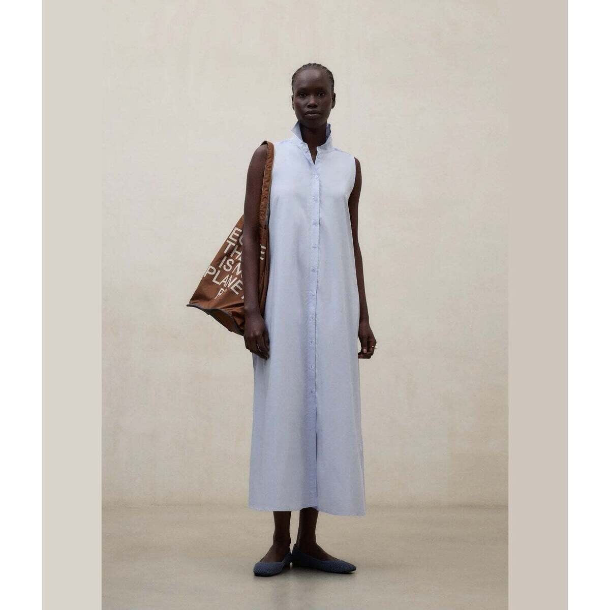 Ecoalf  Chiara Dress Azul Celeste  ruznobarevne