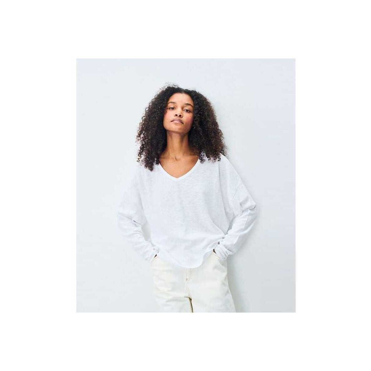 American Vintage  Son Tshirt White  Bílá