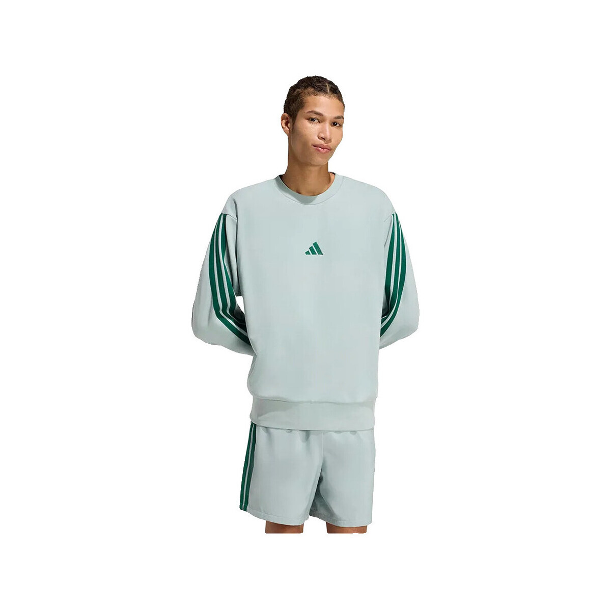 adidas  Sweatshirt  Essentials 3 Stripes en molleton  Šedá