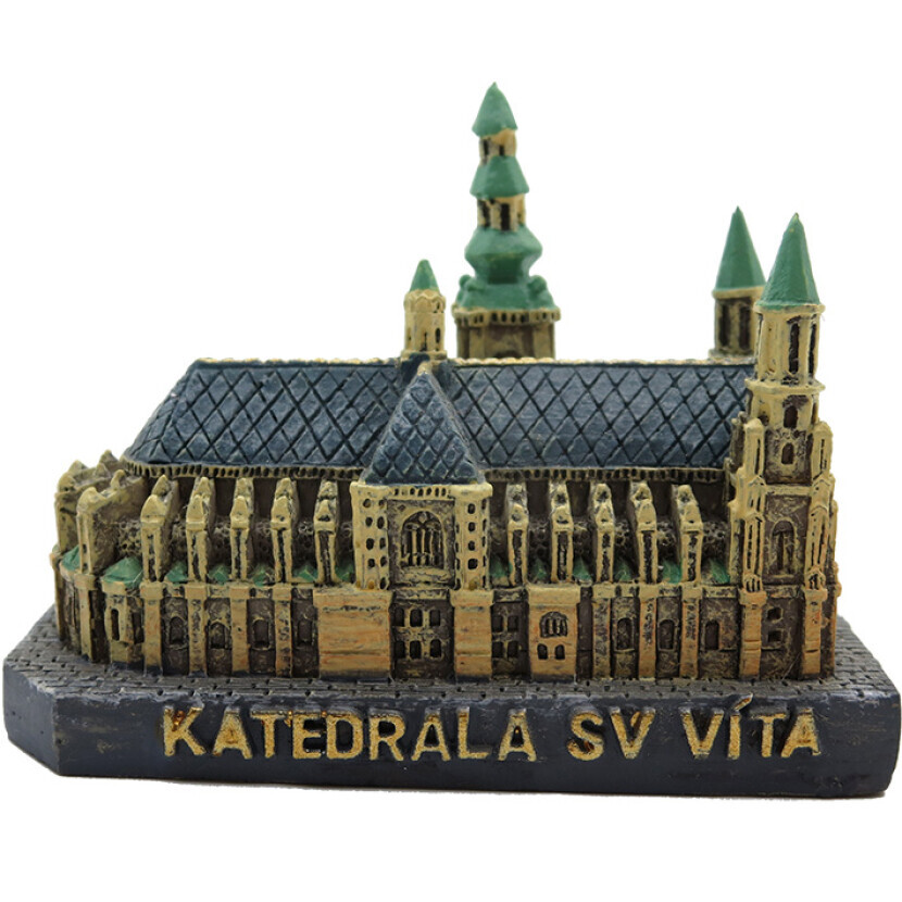 Miniatura Praha Katedrála sv. Víta - barevná
