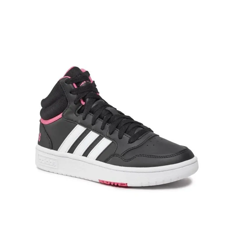 Adidas Hoops 3.0 Mid core black/cloud white/pink fusion dámské tenisky