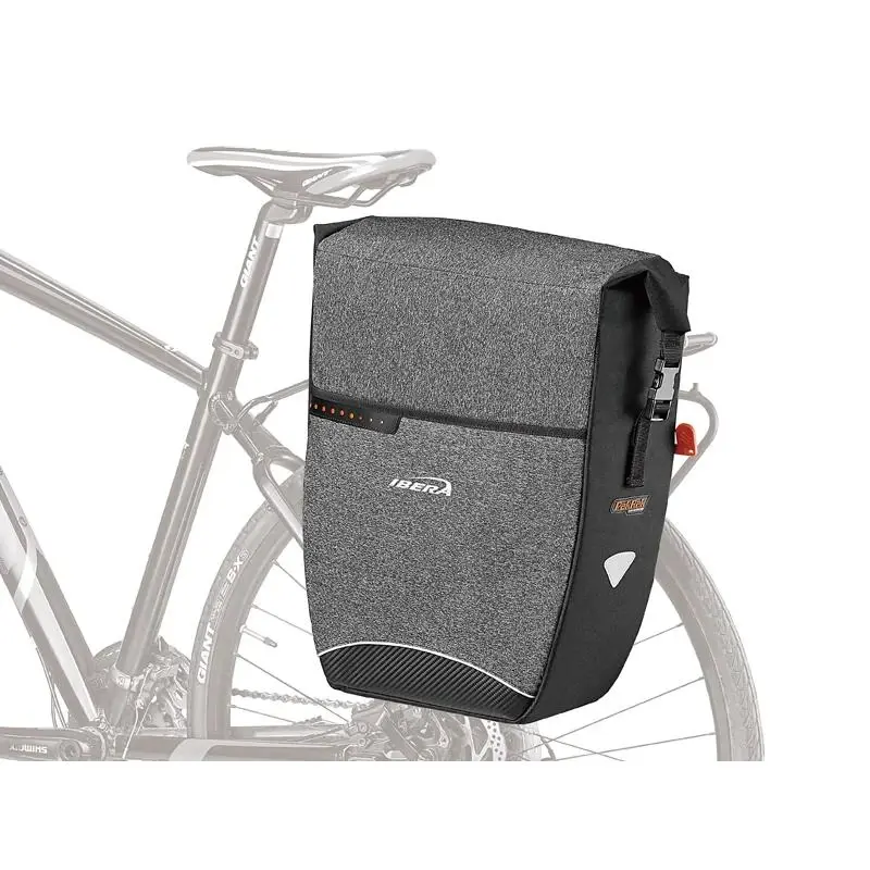 Ibera BA23 Panniers šedo-černá nosičová brašna