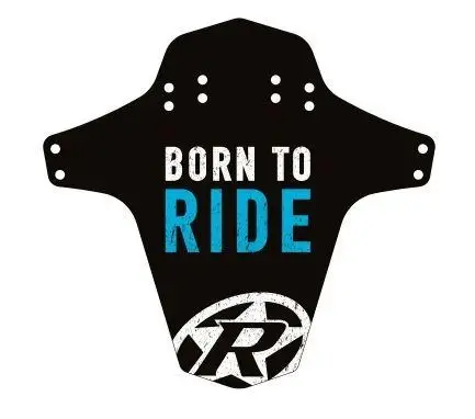 Reverse Blatník přední MudGuard Born to ride černo-světle modrý