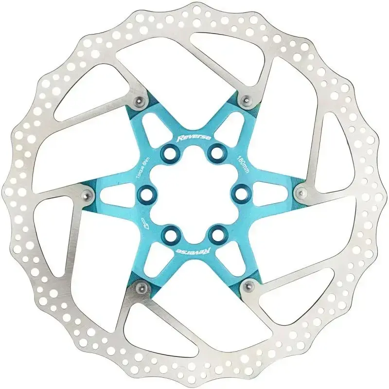 Reverse Brzdový kotouč 180 mm, 6 děr, Alloy/Steel světle modrý