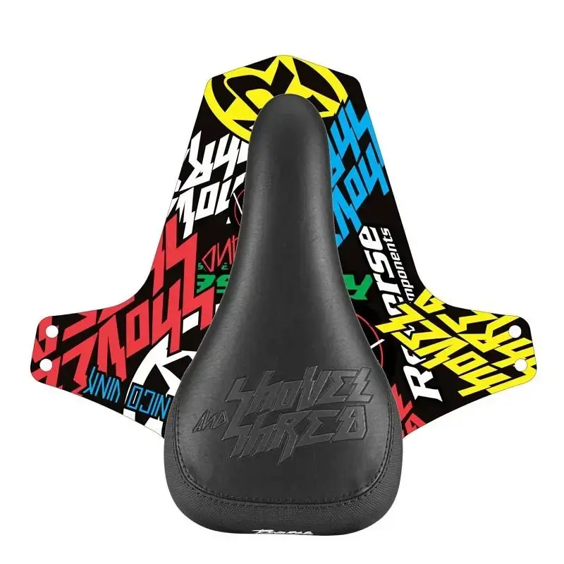 Reverse Sedlo Nico Vink Shovel and Shred Black / Stealth + blatníček