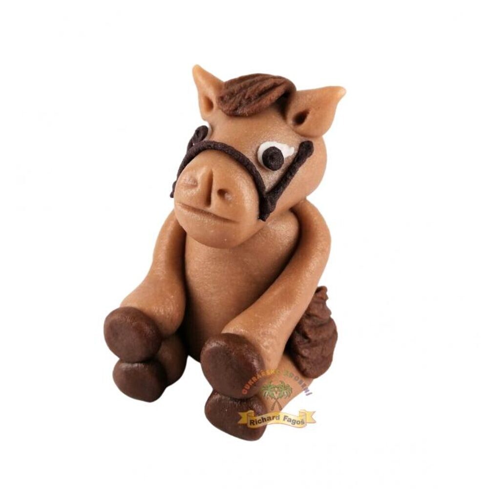 Figurka 3D 60g (kůň, koník hnědý) - Fagoš