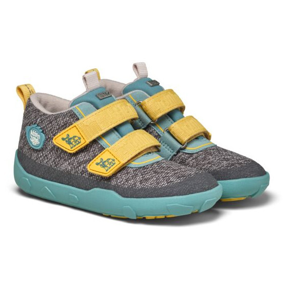 Dětské barefoot boty Affenzahn Low Boot Knit Happy Rhino Velikost bot (EU): 29 / Barva: žlutá/zelená