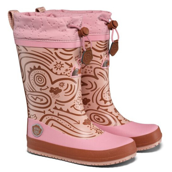 Dětské holínky Affenzahn Rainboot Vegan Puddly Deer Velikost bot (EU): 35 / Barva: růžová