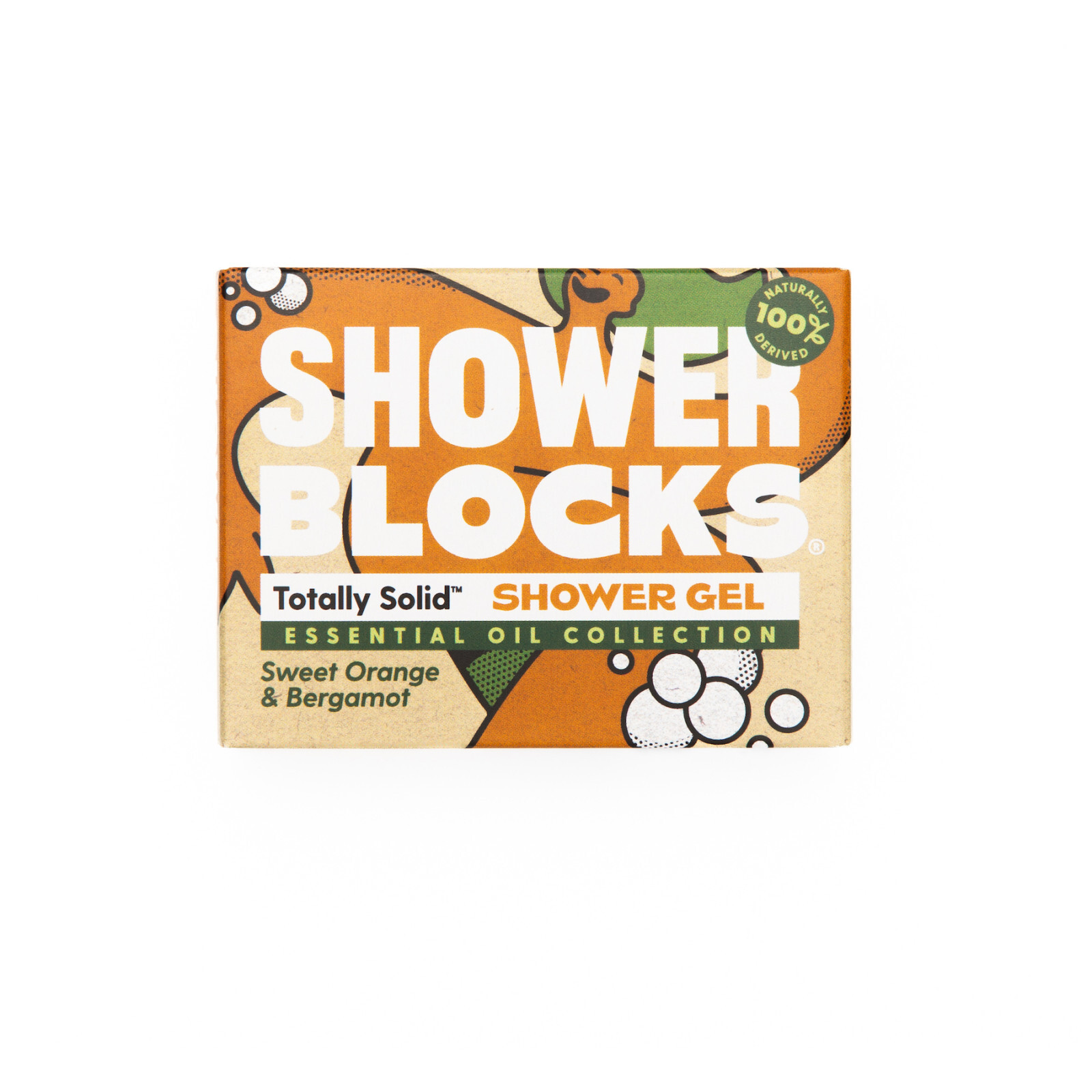 Sprchový gel Shower Blocks Solid Shower Gel EO Range - Sweet Orange & Bergamot Barva: oranžová