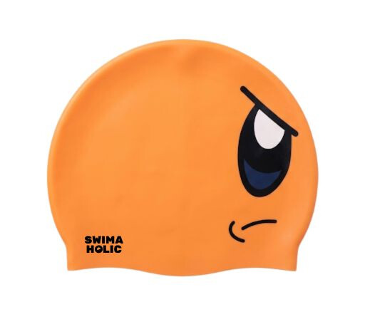 Plavecká čepice Swimaholic Angry Eyes Clasic Cap Oranžová