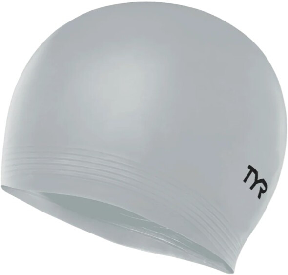 Plavecká čepice Tyr Latex Swim Cap Stříbrná