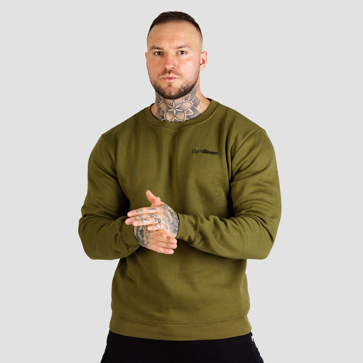 GymBeam Jumper Basic Military Green
