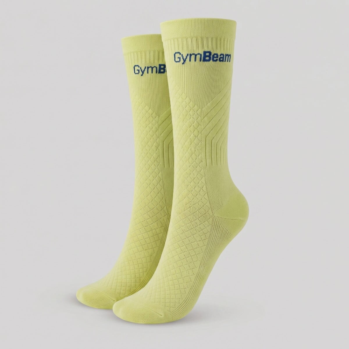 GymBeam Running Socks Lime Green