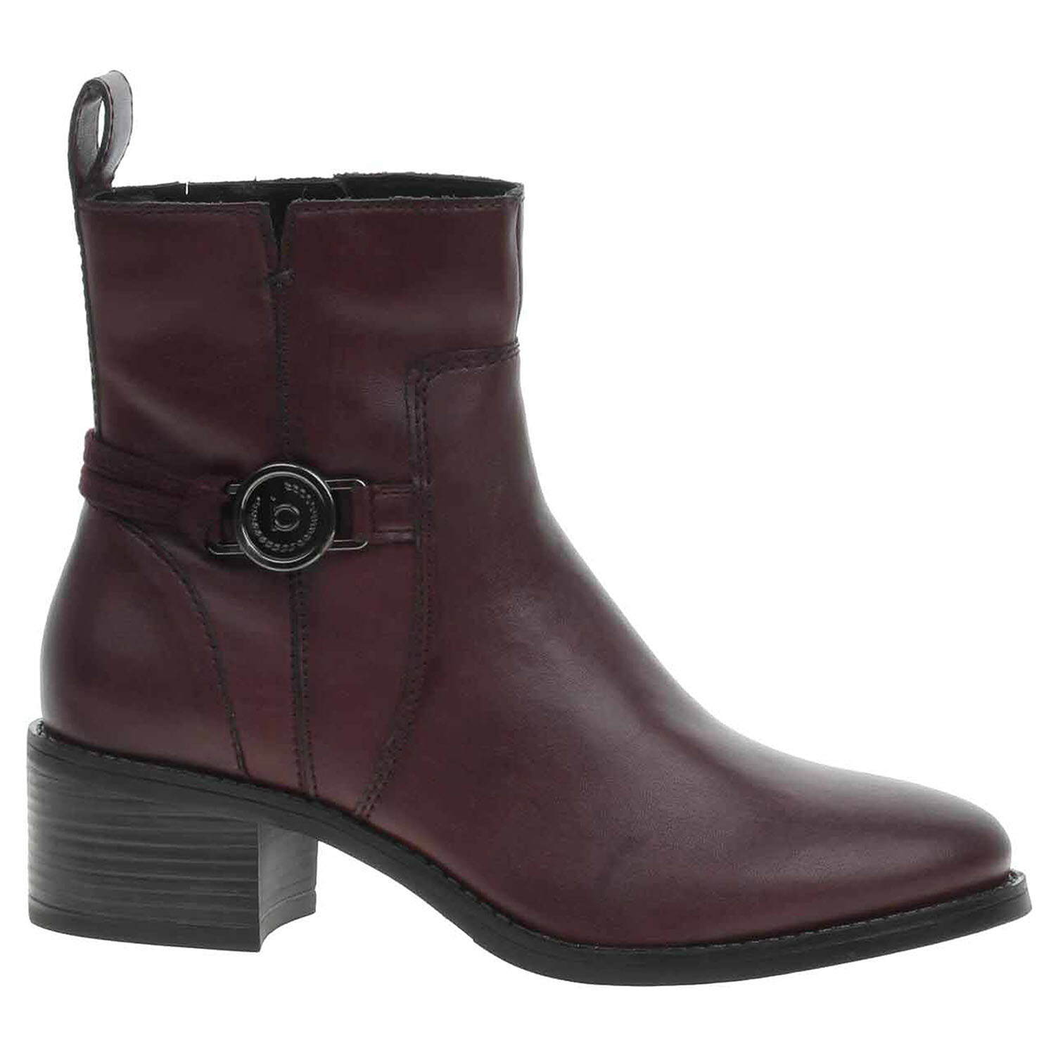 Ecco Bugatti dámské polozačky 415-AMQ3D-5000 bordo 22601465
