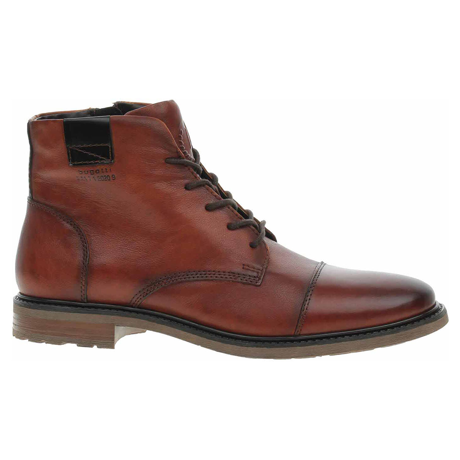 Ecco Pánská kotníková obuv Bugatti 315-9573E-1000 cognac 24300743