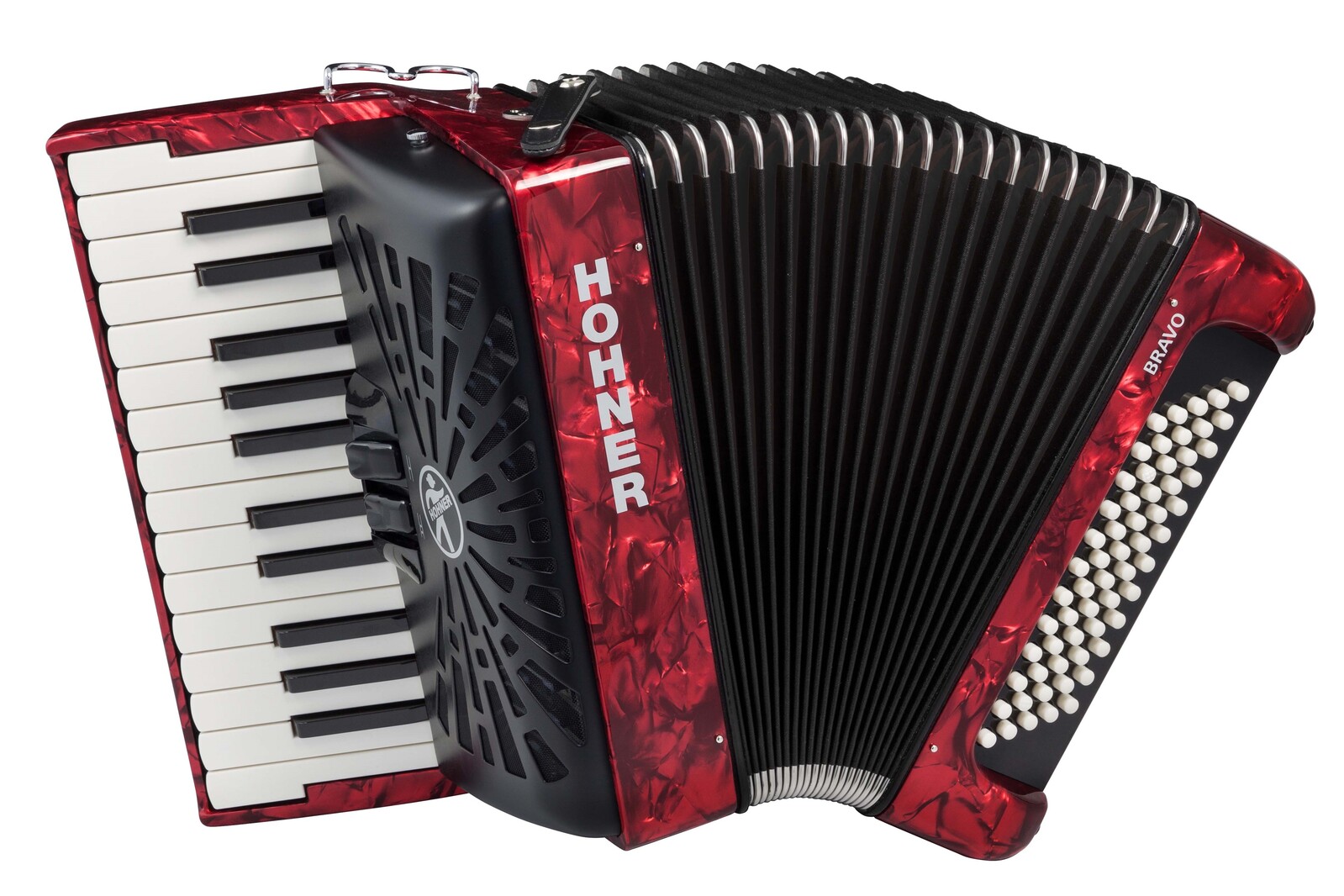 Hohner Bravo II 60 Red Silent Key (rozbalené)