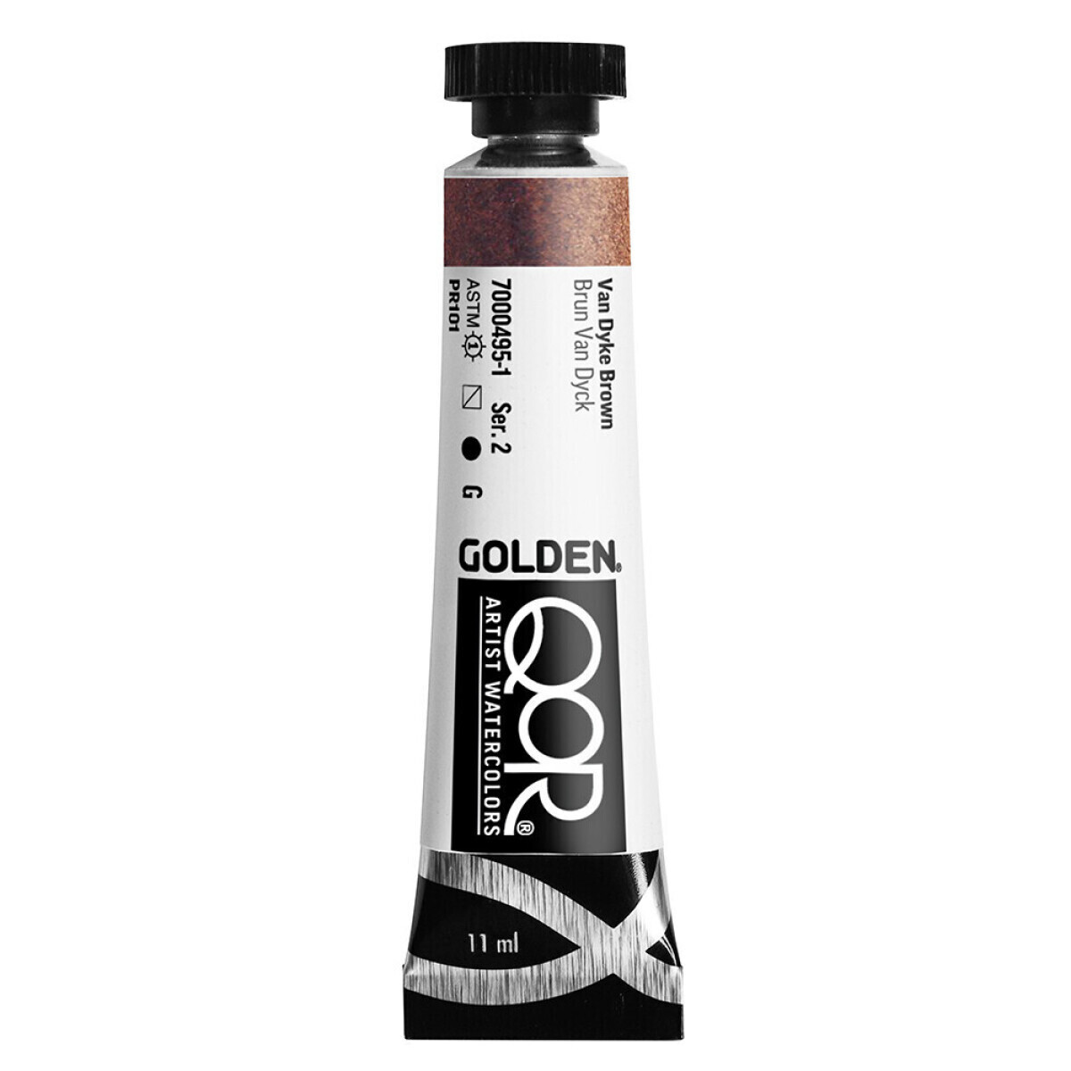 Akvarelová barva Golden QoR 11 ml - Vandyke Brown 0495