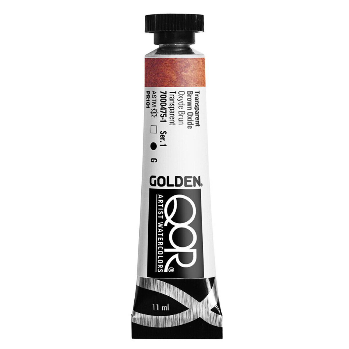 Akvarelová barva Golden QoR 11 ml - Transparent Brown Oxide 0475