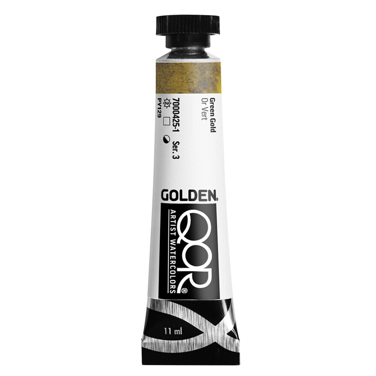 Akvarelová barva Golden QoR 11 ml - Green Gold 0425