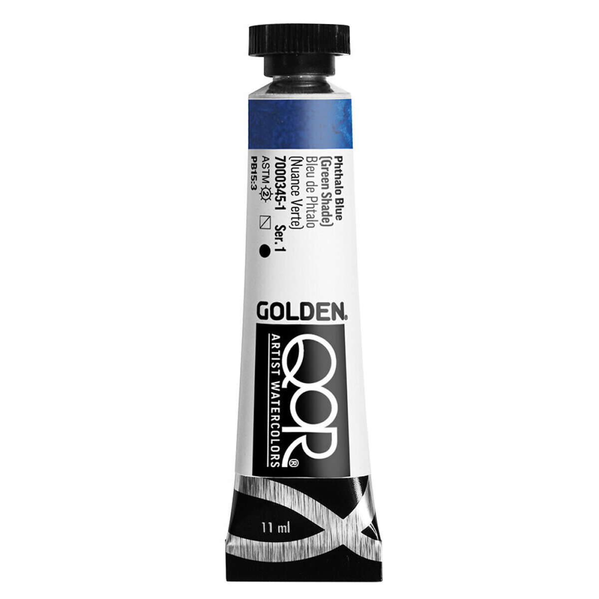 Akvarelová barva Golden QoR 11 ml - Phthalo Blue (Green Shade) 0345