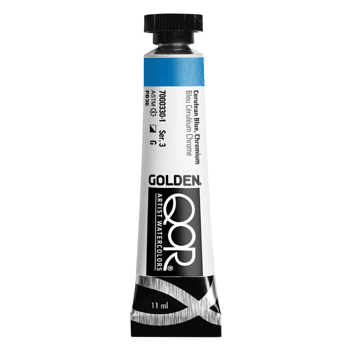 Akvarelová barva Golden QoR 11 ml - Cerulean Blue, Chromium 0330