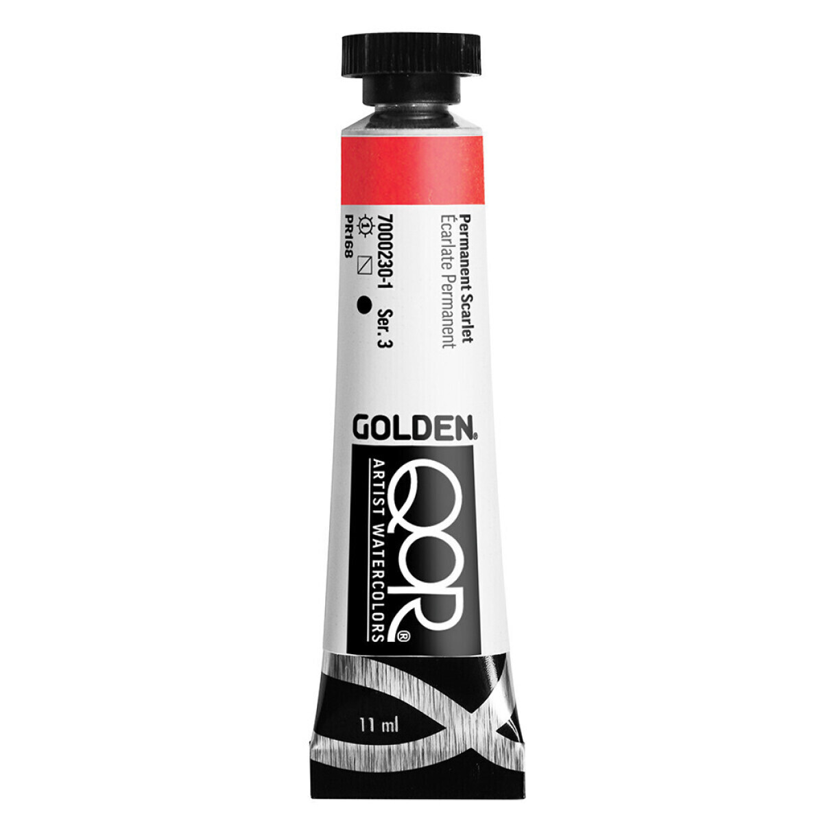 Akvarelová barva Golden QoR 11 ml - Permanent Scarlet 0230